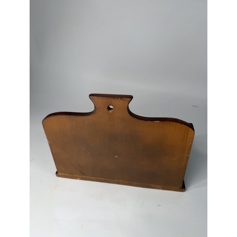 Vintage Nautical Wood Captains Book Shelf Solid Cherry Cottagecore Decor - Picture 4 of 9
